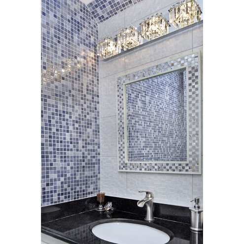 Milford 5 Light 34.25 inch Polished Chrome Bath Vanity Light Wall Light