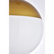 Oyster Bay 1 Light 12 inch Brass Pendant Ceiling Light