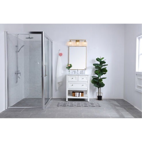 Adams 3 Light 24 inch Brass Wall sconce Wall Light