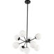 Burnside 9 Light 26 inch Black Pendant Ceiling Light