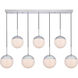 Oyster Bay 7 Light 8 inch Chrome Pendant Ceiling Light