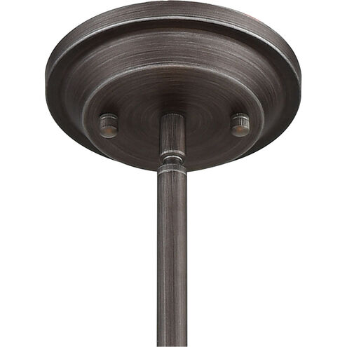 Strabane 6 Light 22 inch Weathered Zinc with Matte Silver Chandelier Ceiling Light