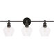 Rochester 3 Light 28 inch Black Wall sconce Wall Light
