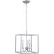 Oyster Bay 3 Light 12 inch Vintage Silver Pendant Ceiling Light