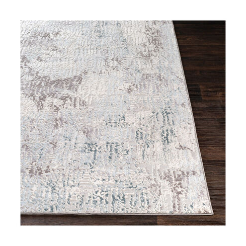 Springfield 91 X 63 inch Medium Gray/Silver Gray/White/Pale Blue/Denim Rugs, Rectangle