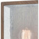 Solvay 1 Light 11 inch Brown with Brushed Brass Outdoor Wall Sconce