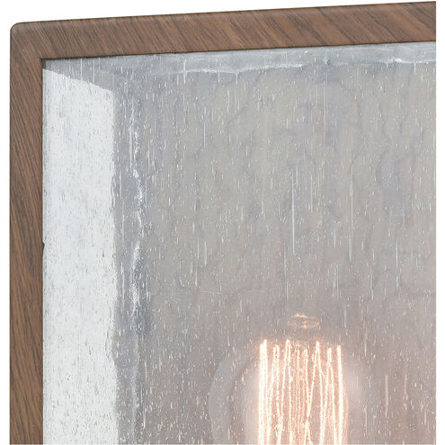 Solvay 1 Light 11 inch Brown with Brushed Brass Outdoor Wall Sconce