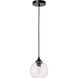 Womelsdorf 1 Light 6 inch Black Pendant Ceiling Light