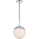 Oyster Bay 1 Light 10 inch Chrome Pendant Ceiling Light