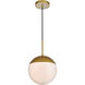 Oyster Bay 1 Light 10 inch Brass Pendant Ceiling Light