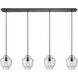 Chambersburg 4 Light 46 inch Oil Rubbed Bronze Mini Pendant Ceiling Light, Linear