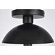 Oyster Bay 1 Light 10 inch Black Flush Mount Ceiling Light