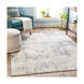 Newburgh 114.17 X 78.74 inch Silver Gray/Gray/Ivory Machine Woven Rug, Rectangle