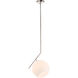 Monroe 1 Light 10 inch Chrome Pendant Ceiling Light