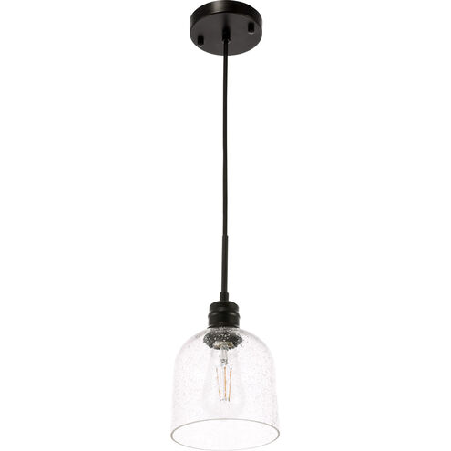 Codorus 1 Light 6 inch Black Pendant Ceiling Light