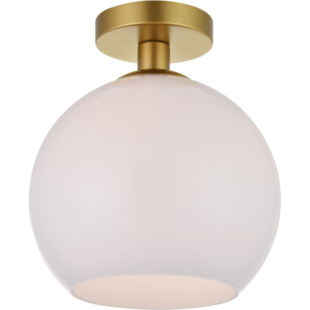 Huntington 1 Light 10 inch Brass Flush Mount Ceiling Light