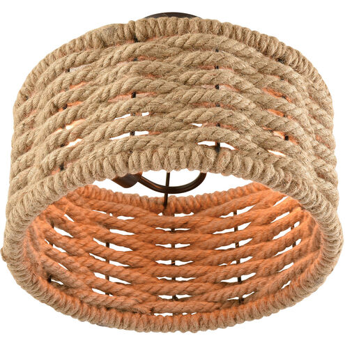 Tarrytown 2 Light 15 inch Oil Rubbed Bronze Semi Flush Mount Ceiling Light