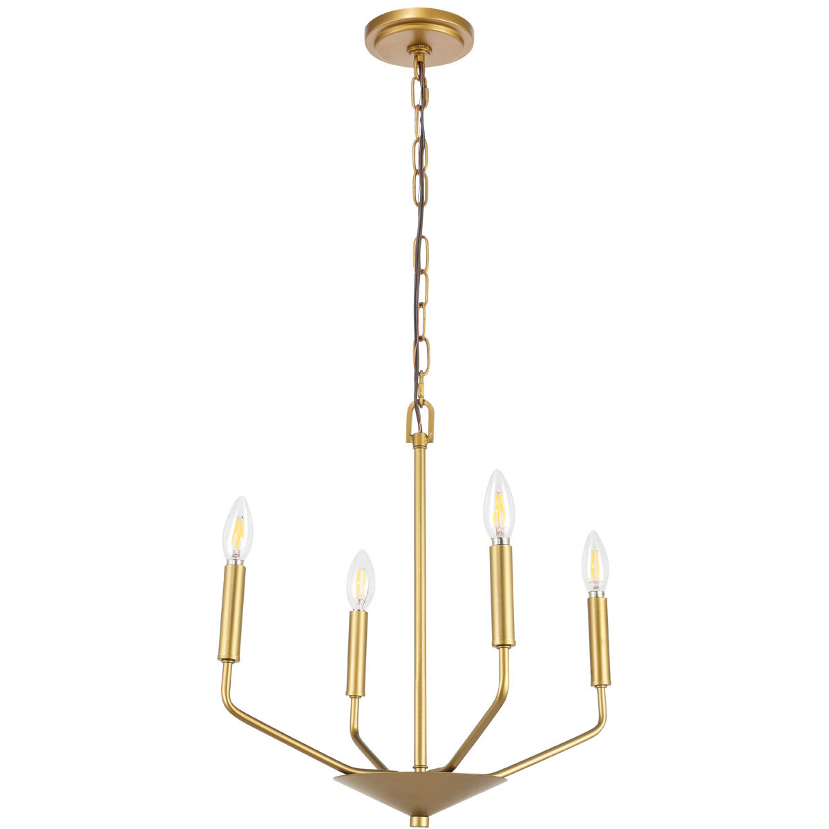 Geneseo 4 Light 18 inch Brass Pendant Ceiling Light