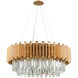 Marion 8 Light 34 inch Matte Gold Chandelier Ceiling Light