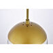 Oyster Bay 1 Light 8 inch Brass Pendant Ceiling Light