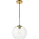 Huntington 1 Light 9.8 inch Brass Pendant Ceiling Light