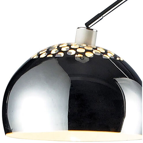 Swoyersville 70 inch 100 watt Polished Nickel with White Floor Lamp Portable Light