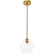 Rochester 1 Light 8 inch Brass Pendant Ceiling Light