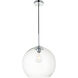 Huntington 1 Light 14 inch Chrome Pendant Ceiling Light