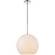 Huntington 1 Light 12 inch Chrome Pendant Ceiling Light