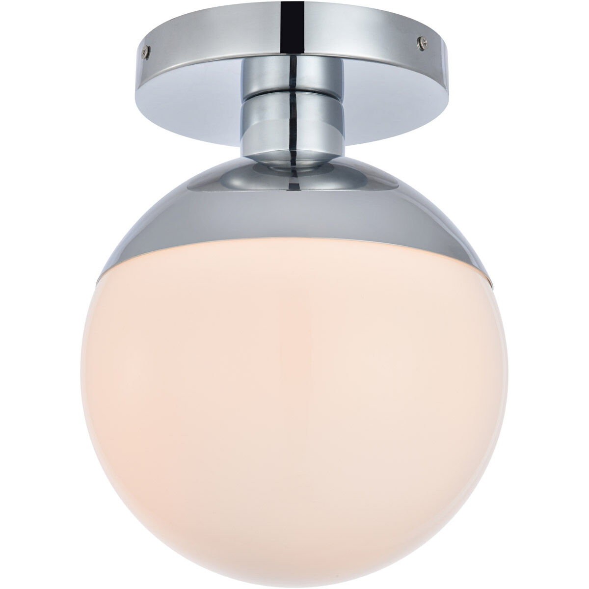 Oyster Bay 1 Light 8 inch Chrome Flush Mount Ceiling Light