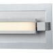 McKean LED 37 inch White with Polished Nickel Vanity Light Wall Light