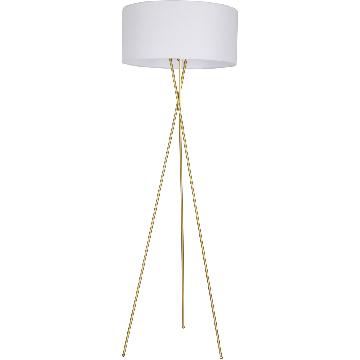 Moreau 66 inch 60 watt Brass Floor lamp Portable Light