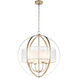 Mifflin 4 Light 24 inch Aged Silver Chandelier Ceiling Light