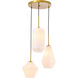 Rochester 3 Light 17 inch Brass Pendant Ceiling Light