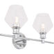 Rochester 2 Light 19 inch Chrome Wall sconce Wall Light