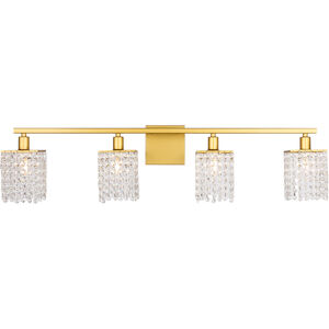 Adams 4 Light 36 inch Brass Wall sconce Wall Light