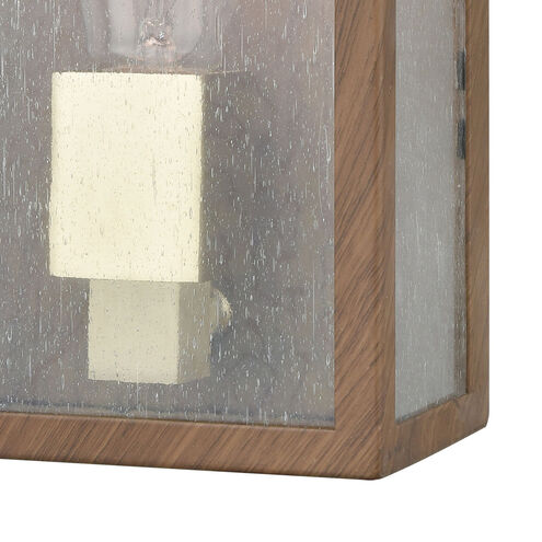Solvay 1 Light 11 inch Brown with Brushed Brass Outdoor Wall Sconce