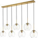 Huntington 7 Light 8 inch Brass Pendant Ceiling Light