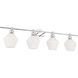 Rochester 4 Light 38 inch Chrome Wall sconce Wall Light