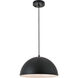 Scotland 1 Light 14 inch Black Pendant Ceiling Light