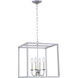 Oyster Bay 4 Light 16 inch Vintage Silver Pendant Ceiling Light
