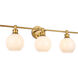 Syracuse 3 Light 28 inch Brass Wall sconce Wall Light