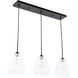 Menallen 3 Light 8 inch Black Pendant Ceiling Light