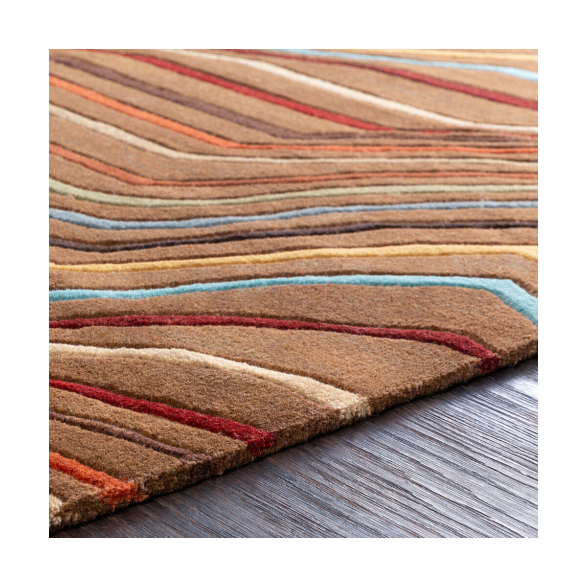 Philadelphia 117 X 117 inch Dark Red/Dark Brown/Khaki/Garnet/Aqua/Tan/Moss Rugs, Wool