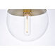 Oyster Bay 1 Light 8 inch Brass Pendant Ceiling Light