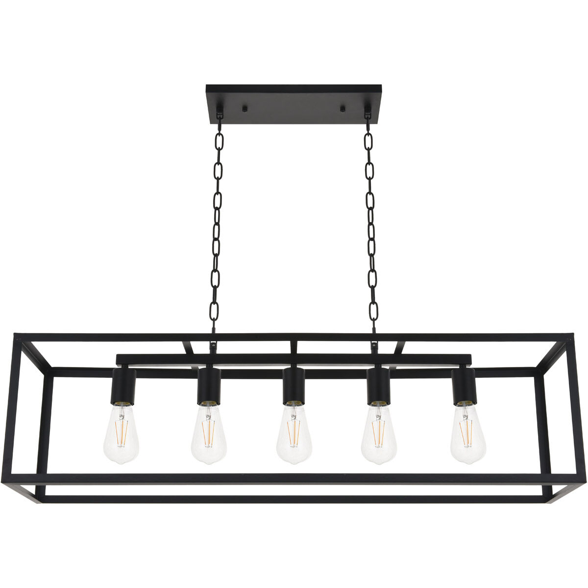 Coatesville 5 Light 9 inch Black Pendant Ceiling Light