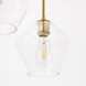 Rochester 3 Light 17 inch Brass Pendant Ceiling Light