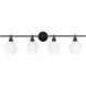 Rochester 4 Light 38 inch Black Wall sconce Wall Light