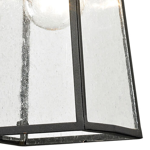 Logan 1 Light 5 inch Matte Black Outdoor Pendant