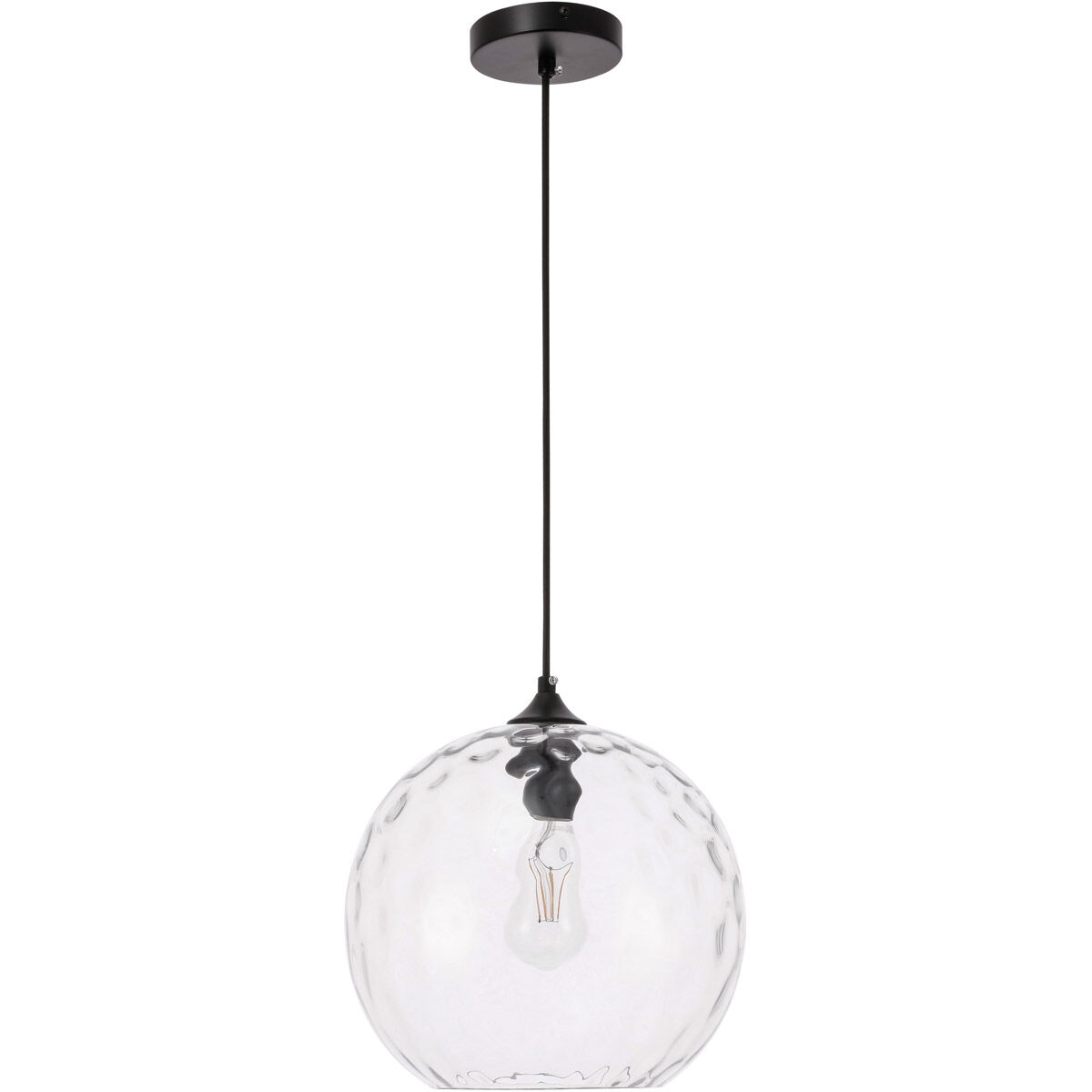 Pittsfield 1 Light 12 inch Black Pendant Ceiling Light